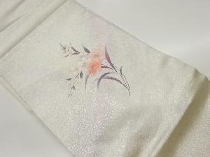 花葉模様刺繍名古屋帯